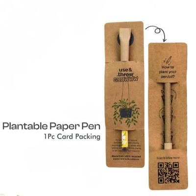 ECO FRIENDLY PLANTABLE PEN (WITH LOGO)