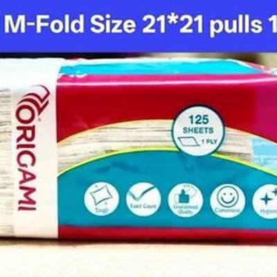 M FOLD PAPER 125 SHEETS/PKT