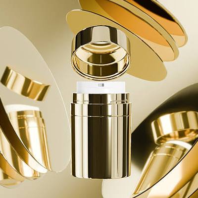 MOISTURIZER(Cylindrical golden, silver cap)