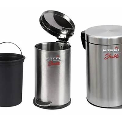 PEDAL DUSTBIN SS 7LTR