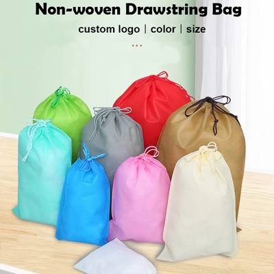 SHOE BAG NON-WOVEN 42GSM (STRING) (WITH LOGO)