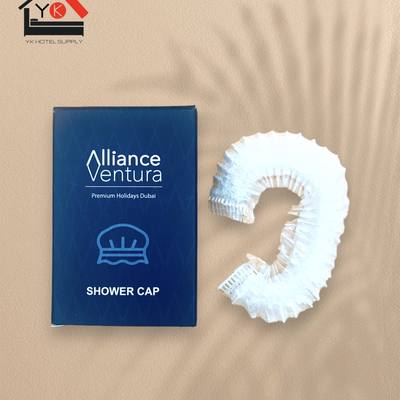 Shower Cap in Box Logo